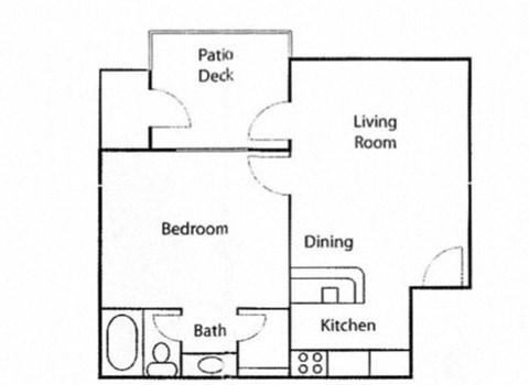 a floor plan of a house with a bedroom and a living room